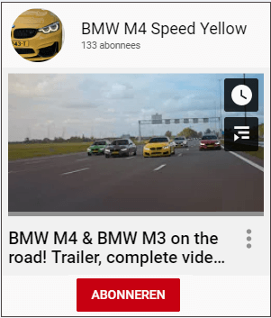 <a target='_Blank' href='https://www.youtube.com/c/BMWM4SpeedYellow'>M4 Speed Yellow</a>